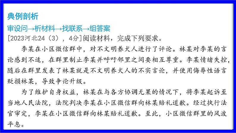 道法中考总复习 第三部分 题型突破 题型二 非选择题 （八）启示、反思类 PPT课件06