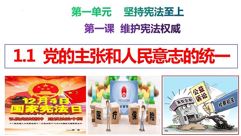 1.1 党的主张和人民意志的统一   课件-2023-2024学年统编版道德与法治八年级下册02