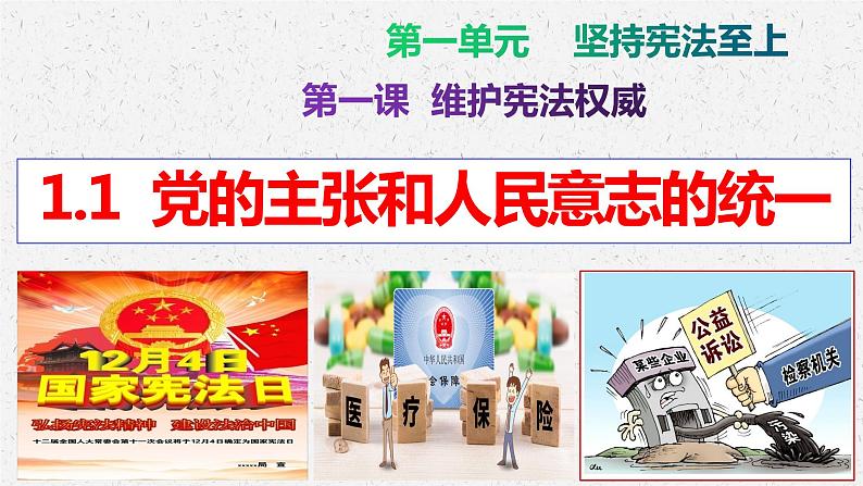 1.1 党的主张和人民意志的统一 课件 2023-2024学年部编版道德与法治八年级下册04