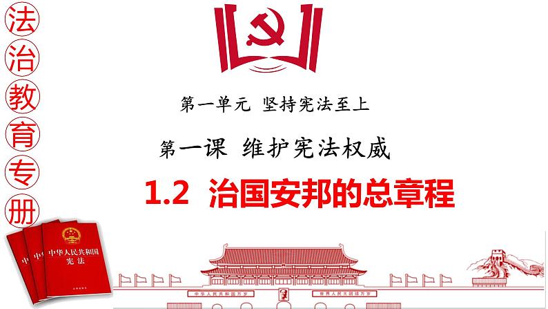 1.2治国安邦的总章程  课件-2023-2024学年统编版道德与法治八年级下册01