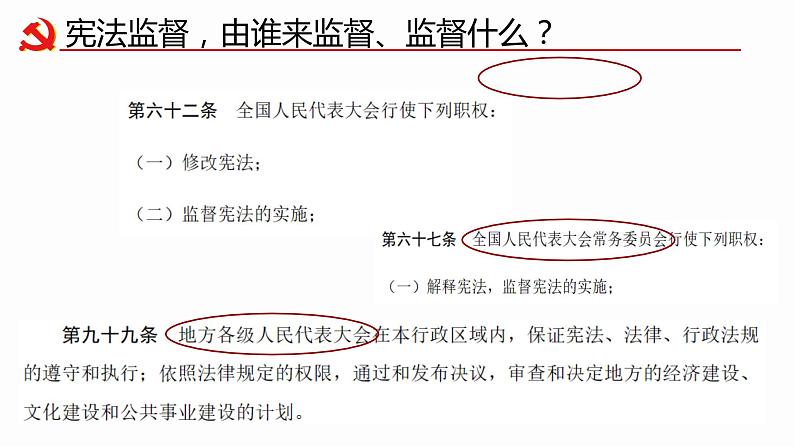 2.2 加强宪法监督 课件-2023-2024学年统编版道德与法治八年级下册(2)第6页