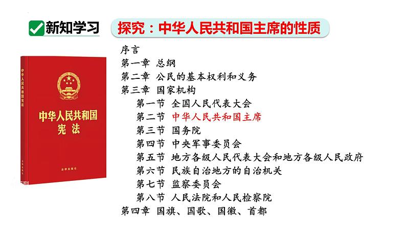 6.2 中华人民共和国主席 课件-2023-2024学年统编版道德与法治八年级下册06