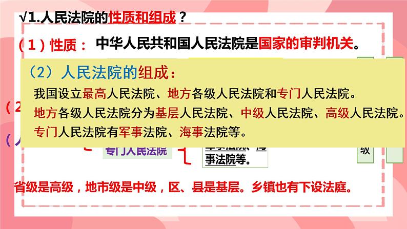 6.5 国家司法机关 课件-2023-2024学年统编版道德与法治八年级下册(1)08