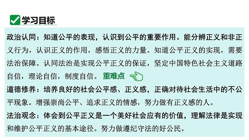 8.1 公平正义的价值 课件- 2023-2024学年统编版道德与法治八年级下册第3页