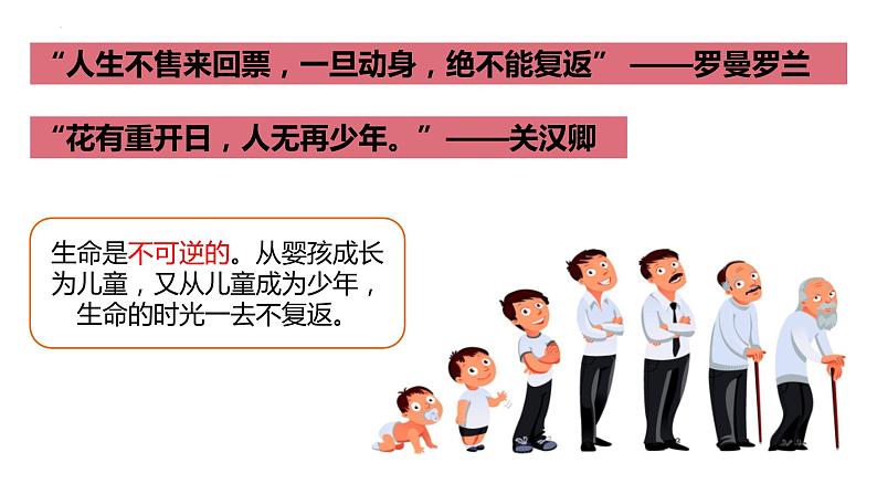 8.1+生命可以永恒吗+课件-2023-2024学年统编版道德与法治七年级上册 (4)第6页