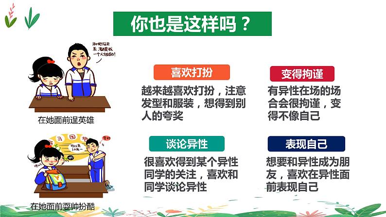 统编版道德与法治七年级下册2.2青春萌动（同步课件+教案+单元规划+学案+习题+视频素材）07