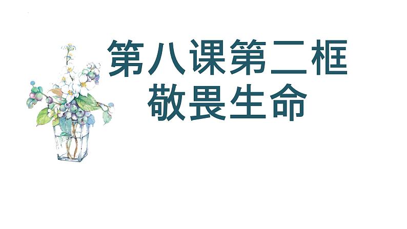 8.2+敬畏生命+课件-2023-2024学年统编版道德与法治七年级上册 (2) - 副本第1页