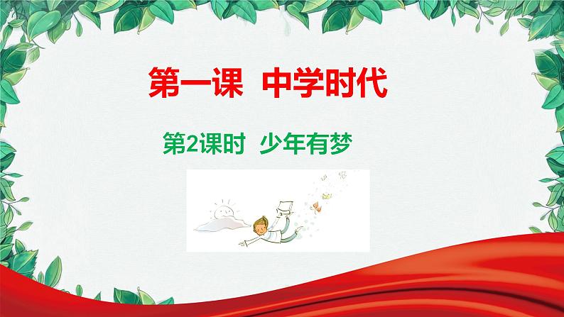 部编版道德与法治七年级上册 第一课第二课时  少年有梦课件第4页
