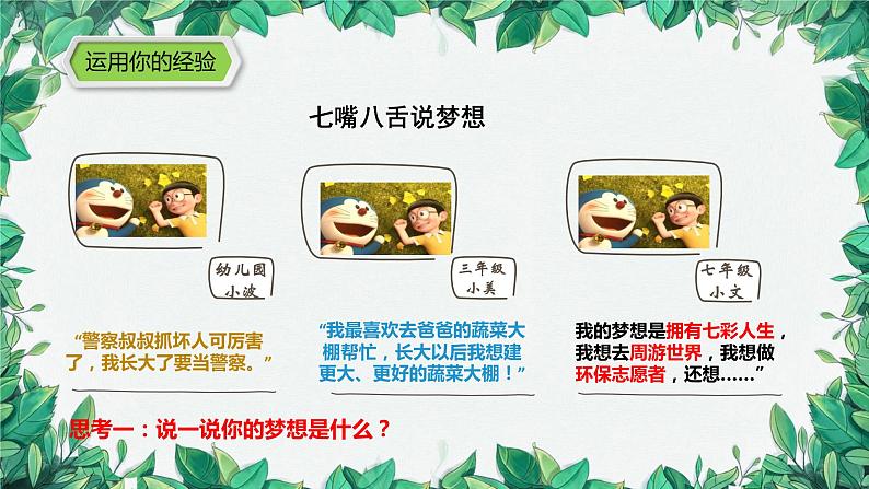 部编版道德与法治七年级上册 第一课第二课时  少年有梦课件第6页
