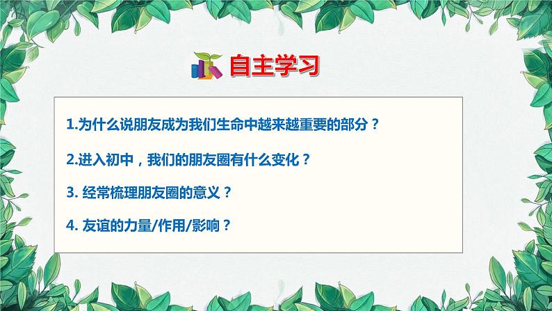 部编版道德与法治七年级上册 第四课第一课时  和朋友在一起课件第4页