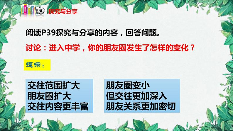 部编版道德与法治七年级上册 第四课第一课时  和朋友在一起课件第8页