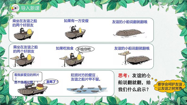 部编版道德与法治七年级上册 第五课第一课时 让友谊之树长青课件01