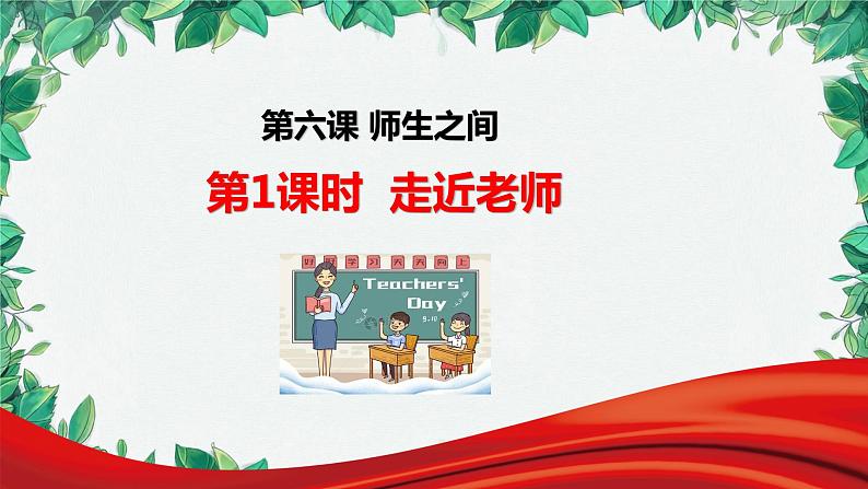 部编版道德与法治七年级上册 第六课第一课时 走近老师课件02