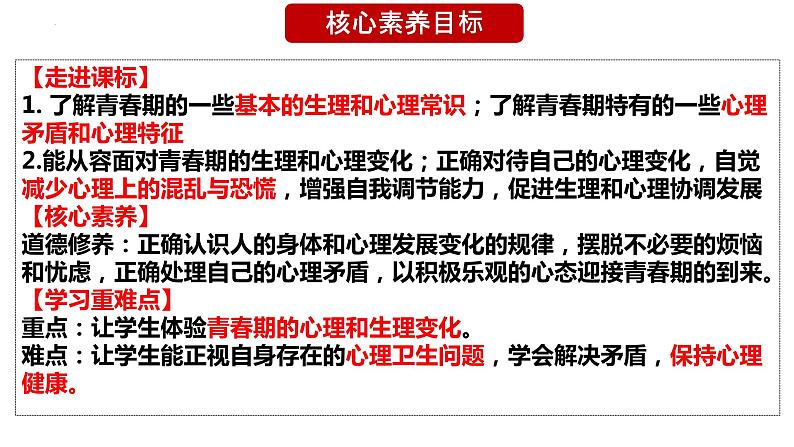 1.1 悄悄变化的我 课件-2023-2024学年统编版道德与法治七年级下册(1)第3页