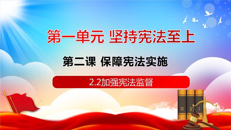 2.2 加强宪法监督   课件-2023-2024学年统编版道德与法治八年级下册第1页