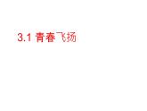 3.1+青春飞扬+课件+2023-2024学年统编版道德与法治七年级下册