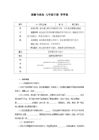 初中政治 (道德与法治)人教部编版九年级下册学无止境学案