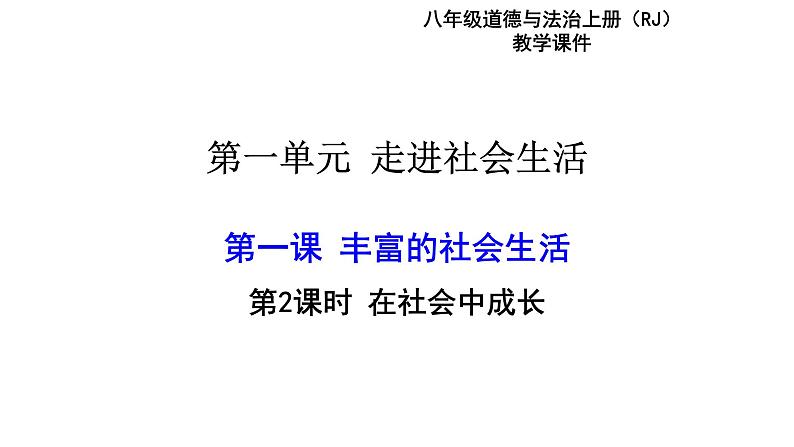 统编道法八上：1.2在社会中成长-课件第3页