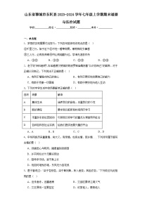 山东省聊城市东阿县2023-2024学年七年级上学期期末道德与法治试题(含答案)