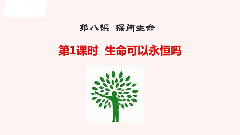 初中政治人教部编版七年级上册第四单元生命的思考第八课探问生命课件第2页