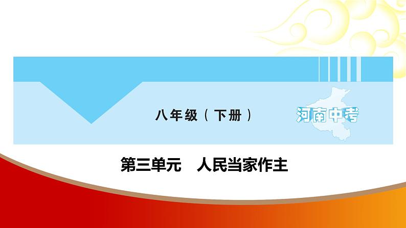 中考命题非常解读精华版道德与法治第一部分八年级下册第三单元课件01