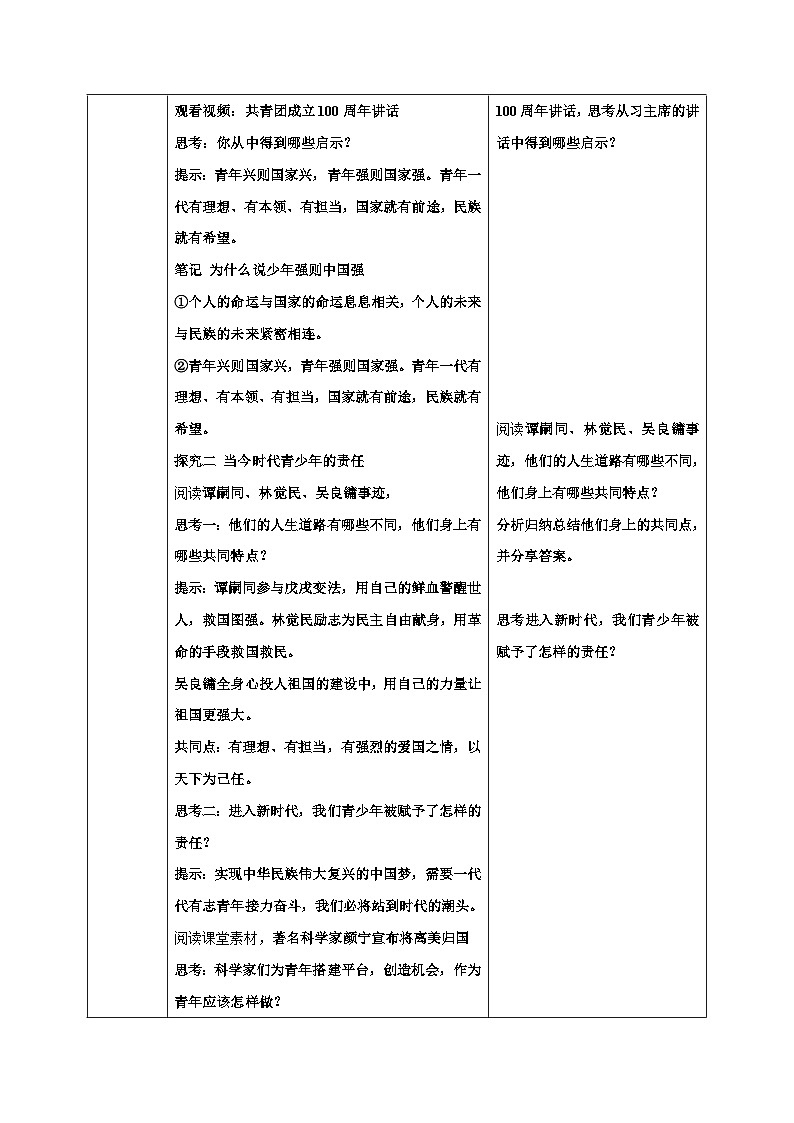 人教部编版道德与法治九年级下册3.5.2《少年当自强》教案02