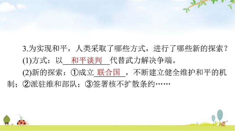 人教版九年级道德与法治下册第一单元第二课第一课时推动和平与发展课件第6页