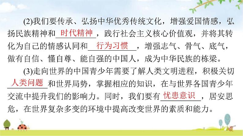 人教版九年级道德与法治下册第三单元第五课第二课时少年当自强课件04