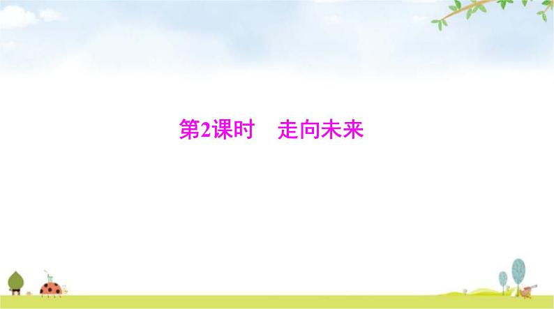 人教版九年级道德与法治下册第三单元第七课第二课时走向未来课件第1页