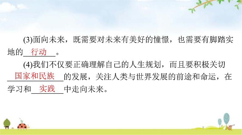 人教版九年级道德与法治下册第三单元第七课第二课时走向未来课件第4页