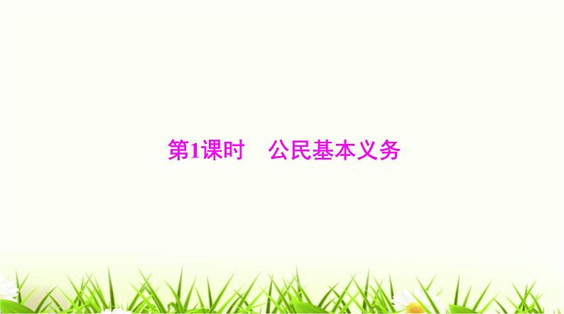 人教版八年级道德与法治下册第二单元第四课第一课时公民基本义务课件第4页