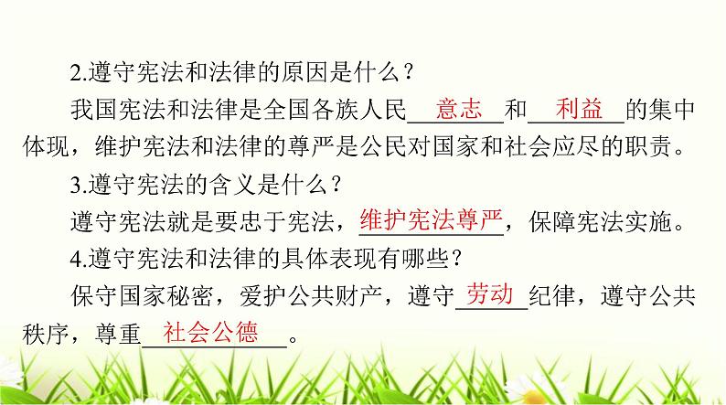 人教版八年级道德与法治下册第二单元第四课第一课时公民基本义务课件第6页