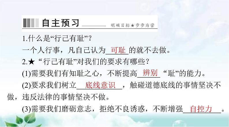 人教版七年级道德与法治下册第一单元第三课第二课时青春有格课件第2页