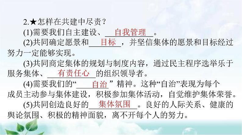 人教版七年级道德与法治下册第三单元第八课第二课时我与集体共成长课件第3页