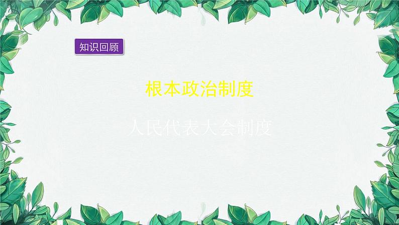 部编版道德与法治八年级下册 基本政治制度课件第2页