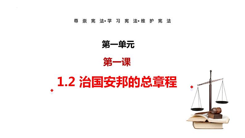 1.2+治国安邦的总章程+课件-2023-2024学年统编版道德与法治八年级下册 (2)第1页