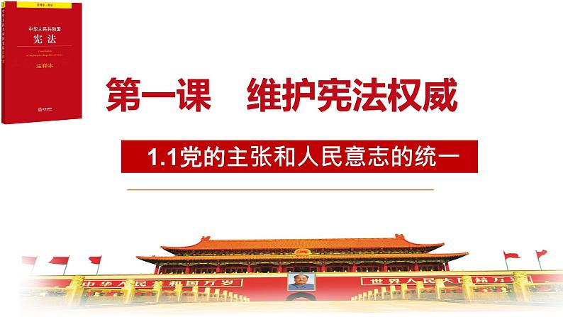 1.1 党的主张和人民意志的统一 课件-2023-2024学年统编版道德与法治八年级下册第3页