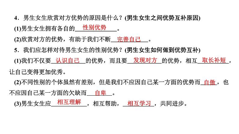 第二课+青春的心弦+复习课件-2023-2024学年统编版道德与法治七年级下册04