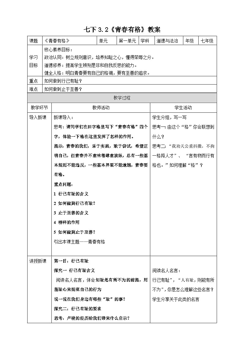 七年级下部编版道德与法治《青春飞扬》课件（含教学设计，3个视频）01