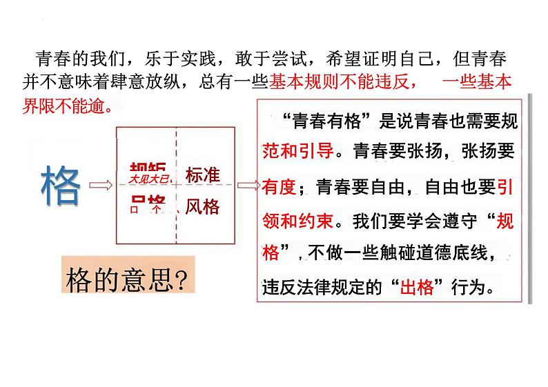 3.2+青春有格+课件-2023-2024学年统编版道德与法治七年级下册第3页