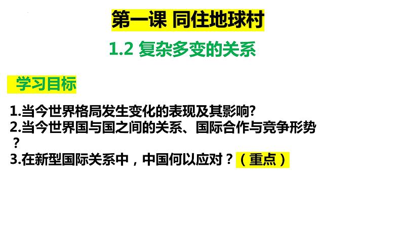 1.2+复杂多变的关系++课件-2023-2024学年部编版道德与法治九年级下册01