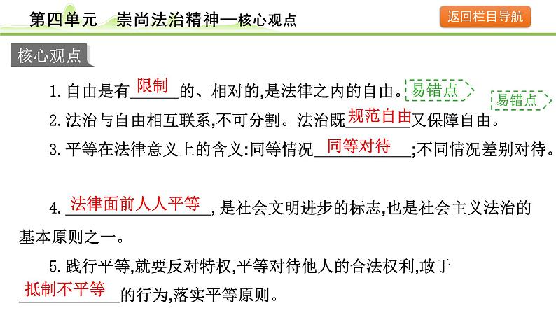 4.第四单元　崇尚法治精神课件-2024年中考道德与法治一轮复习（八年级下册）第4页