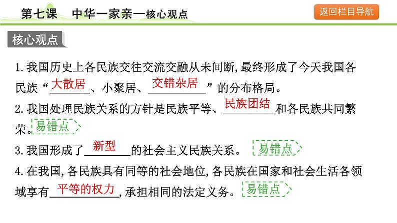 7.第七课  中华一家亲课件-2024年中考道德与法治一轮复习（九年级上册）04