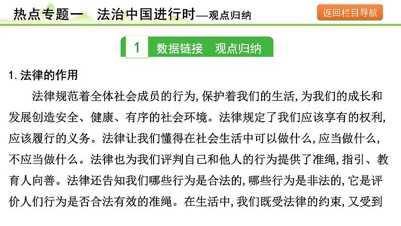 热点专题一　法治中国进行时课件-2024年中考道德与法治一轮复习第3页