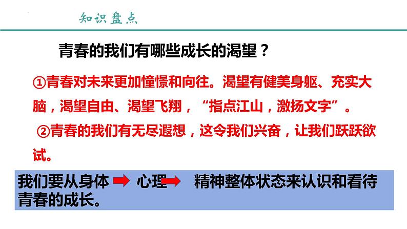 3.1青春飞扬+课件-2023-2024学年统编版道德与法治七年级下册 (3)第6页