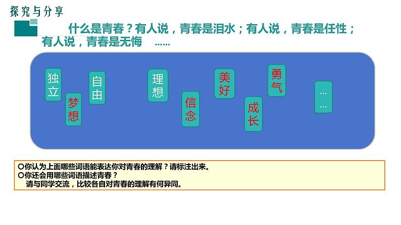 3.1+青春飞扬+课件-+2023-2024学年统编版道德与法治七年级下册第5页