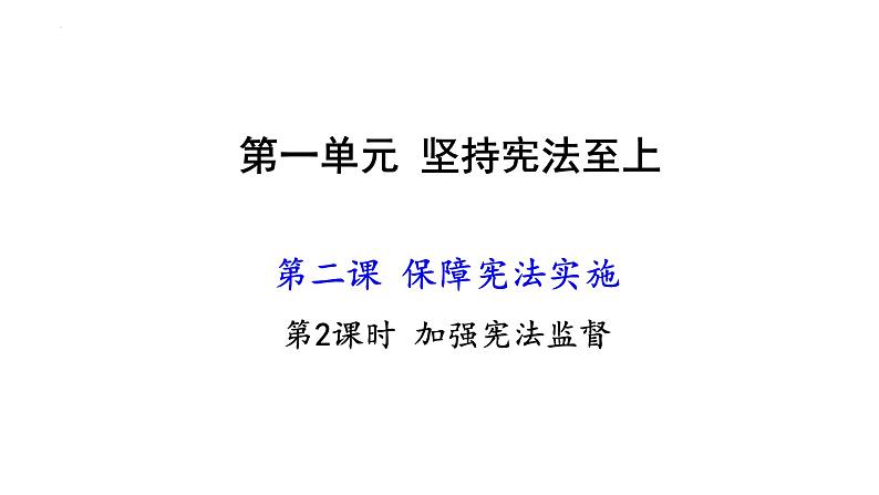 2.2+加强宪法监督+课件-2023-2024学年统编版道德与法治八年级下册 (1)第1页