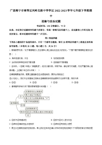 广西南宁市青秀区凤岭北路中学学区2022-2023学年七年级下学期期中道德与法治试题（原卷版+解析版）