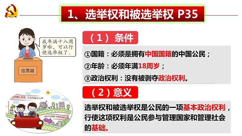 3.1+公民基本权利+课件-2023-2024学年统编版道德与法治八年级下册第8页