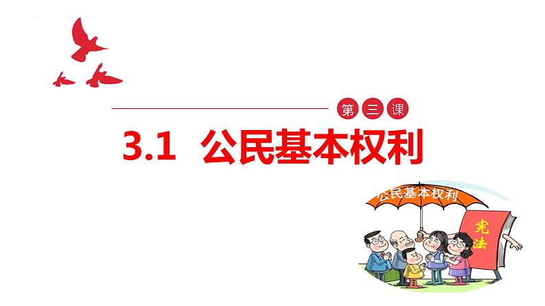 3.1+公民基本权利+课件-2023-2024学年统编版道德与法治八年级下册第1页